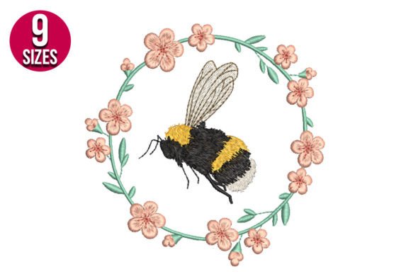 Bee Wreath: A Seasonal Stitch with Natural Charm