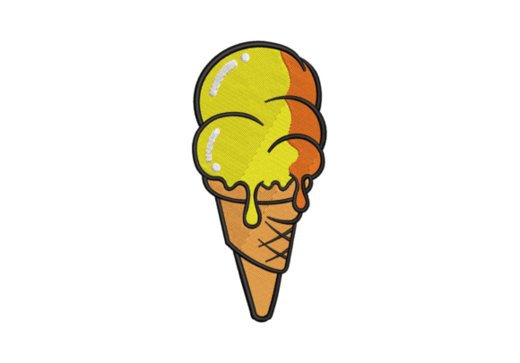 Coned Ice Cream Embroidery Design: A Designer’s Review