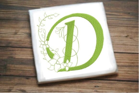 D Letter Vine Monogram Flower Review for Holiday Products