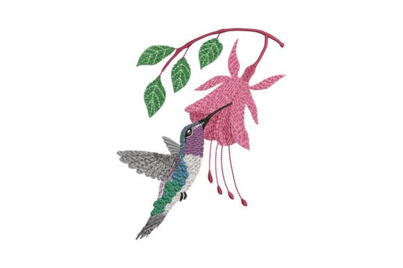 Hummingbird and Fuchsia: A Boutique Sweatshirt Embroidery Review