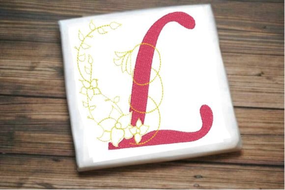 L Letter Vine Monogram Flower: Embroidery Designer Review