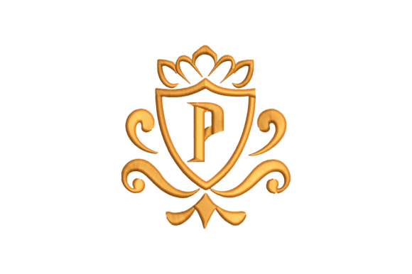 Monogram Letter P: Elegant Wedding Monogram