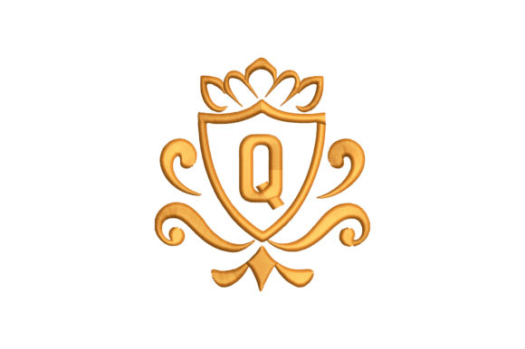 Monogram Letter Q: Elegant Wedding Monogram for Handmade Gifts