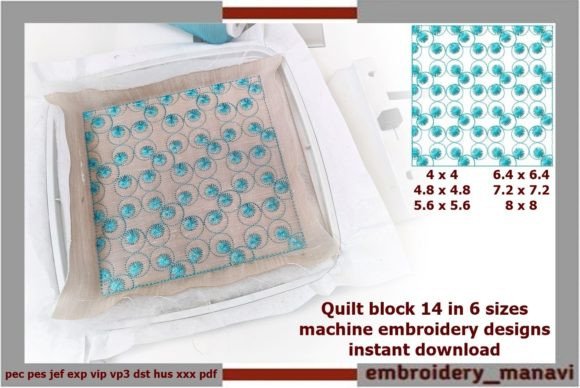 Quilt Block 14: A Seasonal Embroidery Staple