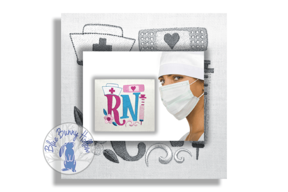 RN Nurse Embroidery Design Review for Small Business Merch