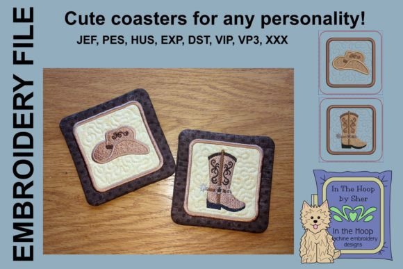 Western Coasters: Rustic Charm for Handmade Gifts